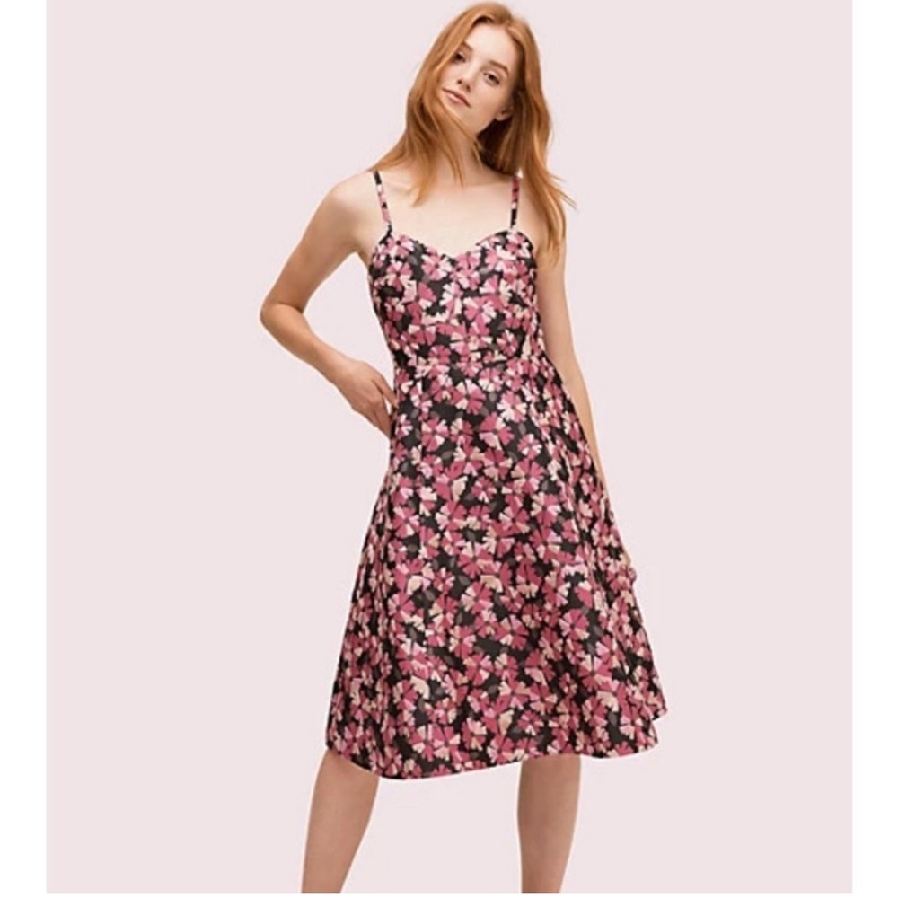 NWT Kate spade wallflower jacquard midi dress